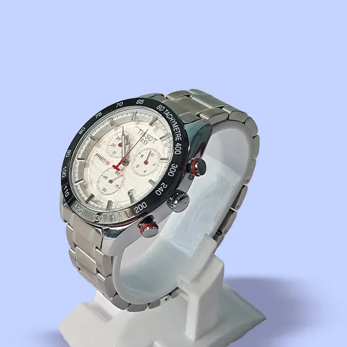 Tissot T-Sport PRS516 Analogue Men's Watch(White Dial Silver Coloured Strap)
